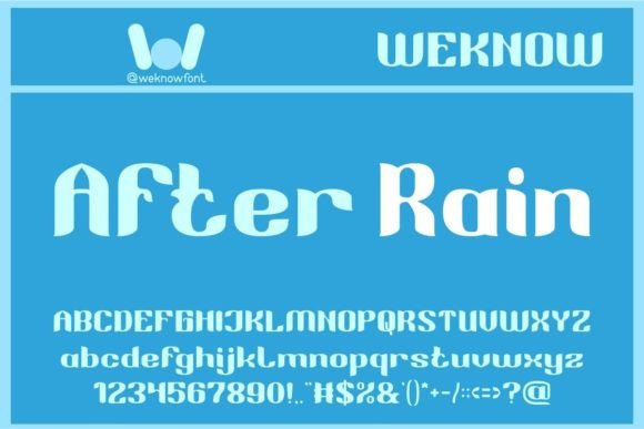 After Rain Typeface: Elevating Brand Identity with Warmth and Elegance