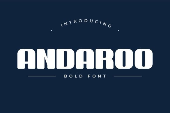 Andaroo Bold: The Dynamic Typeface for Handmade Creators