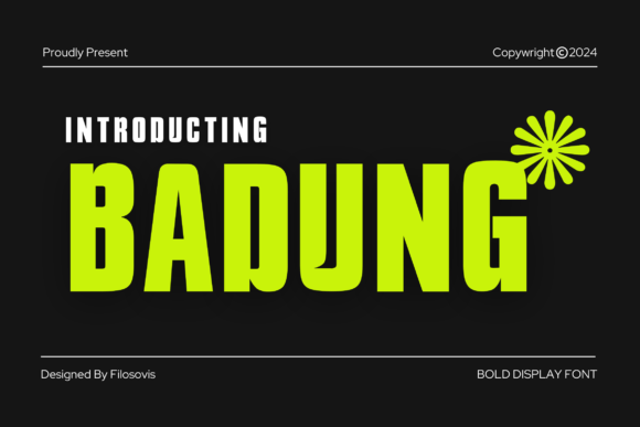 Badung: The Urban Display Typeface for Bold Editorial Design