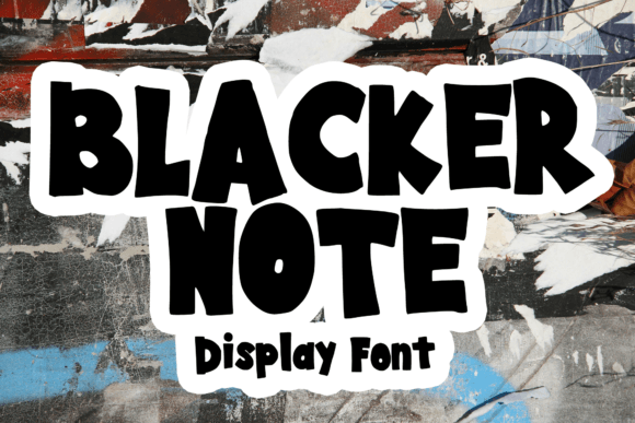 Blacker Note: The Bold Display Font for Street-Style Campaigns