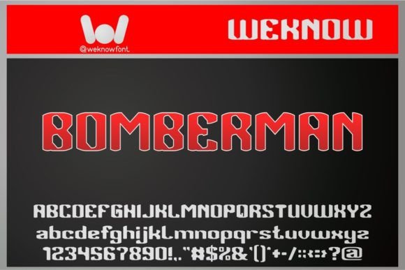 Bomberman Typeface Review for Modern Branding