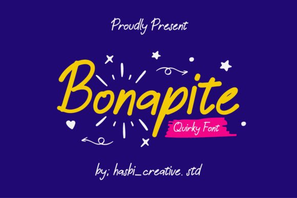 Bonapite: The Playful Display Font for High-Energy Campaigns