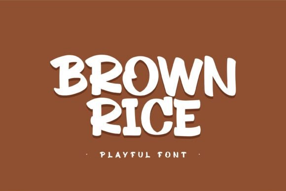 Brown Rice: A Playful Display Typeface for Modern Web Design