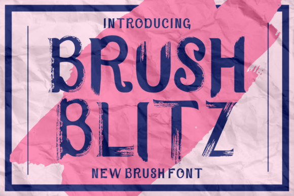 Brush Blitz: A Creative Typeface for Bold Branding