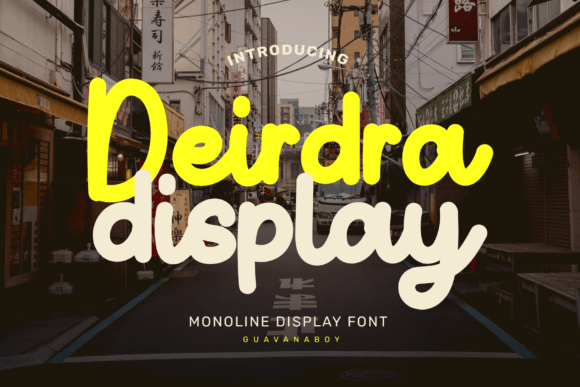 Deirdra: The Monoline Elegant Display Font for High-Impact Campaigns
