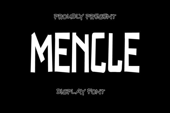 Discover Mencle: The Quirky Display Font for Joyful Designs