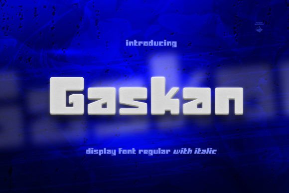 Gaskan: The Futuristic Bold Display Typeface for Modern Web Design