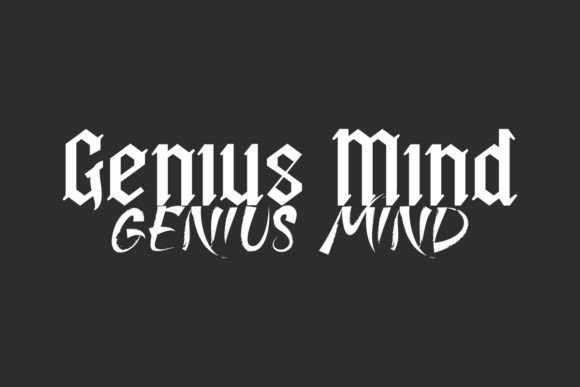 Genius Mind: A Mysterious Typeface for Editorial Design