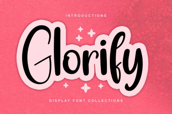 Glorify: The Festive Display Font for Holiday Web Design