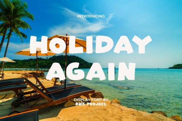 Holiday Again: The Bold Display Typeface for Seasonal Crafts