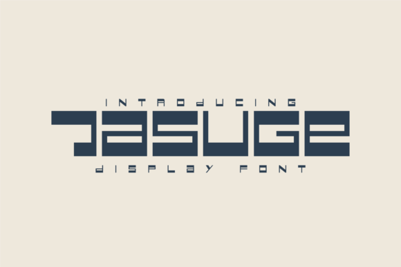 Jasuge: The Artisan's Dream Display Font for Modern Branding
