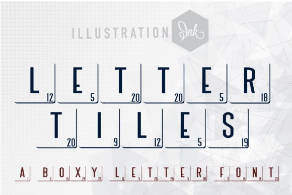 Letter Tiles: A Playful Display Font for Modern Branding
