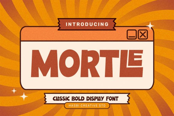 Mortle: A Playful Display Font for Creative Product Design