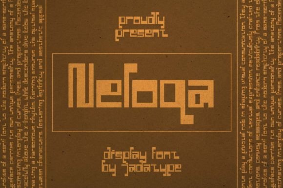 Neloqa: A Vintage Display Font for Distinct Brand Identity