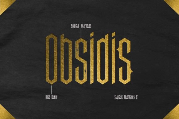 Obsidis: A Timeless Display Font for Editorial Design