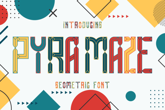 Pyra Maze: A Geometric Display Font for Bold Designs
