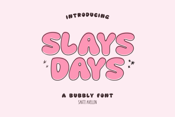 Slays Days: The Retro Display Font for Handmade Creations