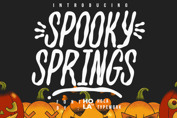 Spooky Springs: A Display Font for Digital Branding