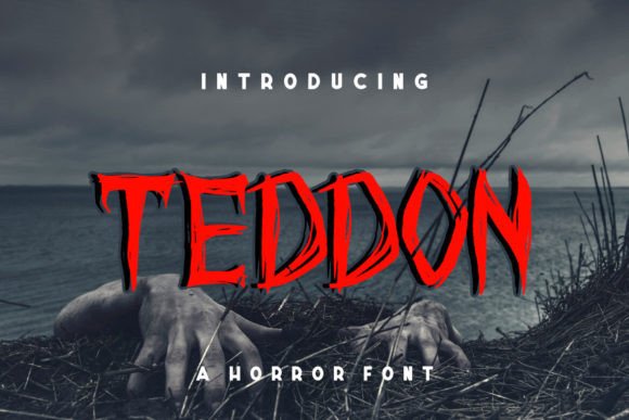 Teddon Horror Display Font Review for Bold Branding