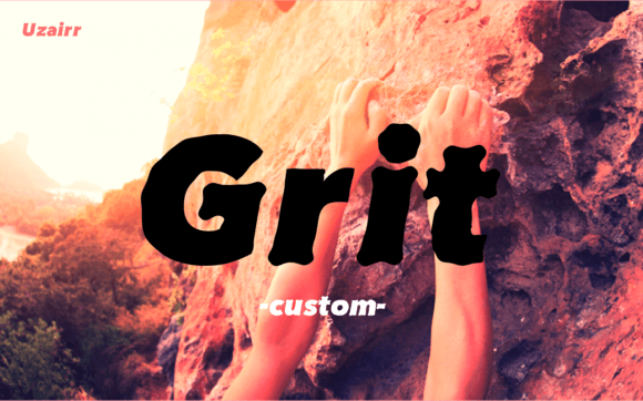 Uzairr Grit: A Bold Display Typeface for High-Impact Branding