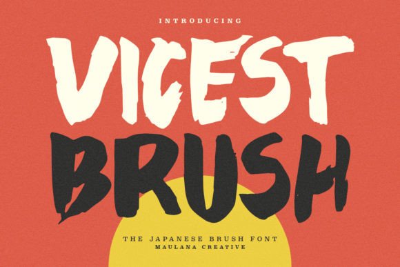 Vicest: The Japanese Brush Font for Bold Campaign Headlines